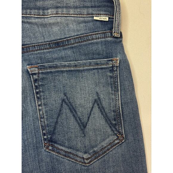 Mother Women's Tomcat Roller Fray Button Fly Denim Jeans - Size 29 (28x26.5) - Picture 4 of 9